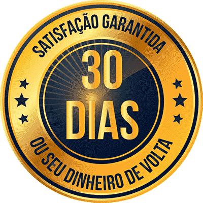 Satisfação garantida por 30 dias ou seu dinheiro de volta