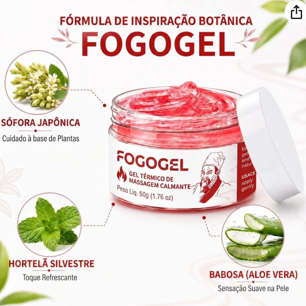FOGEL - Gel Térmico Poderoso para Tratamento em Casa