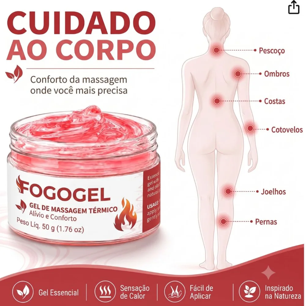 FOGEL - Gel Térmico Poderoso para Tratamento em Casa