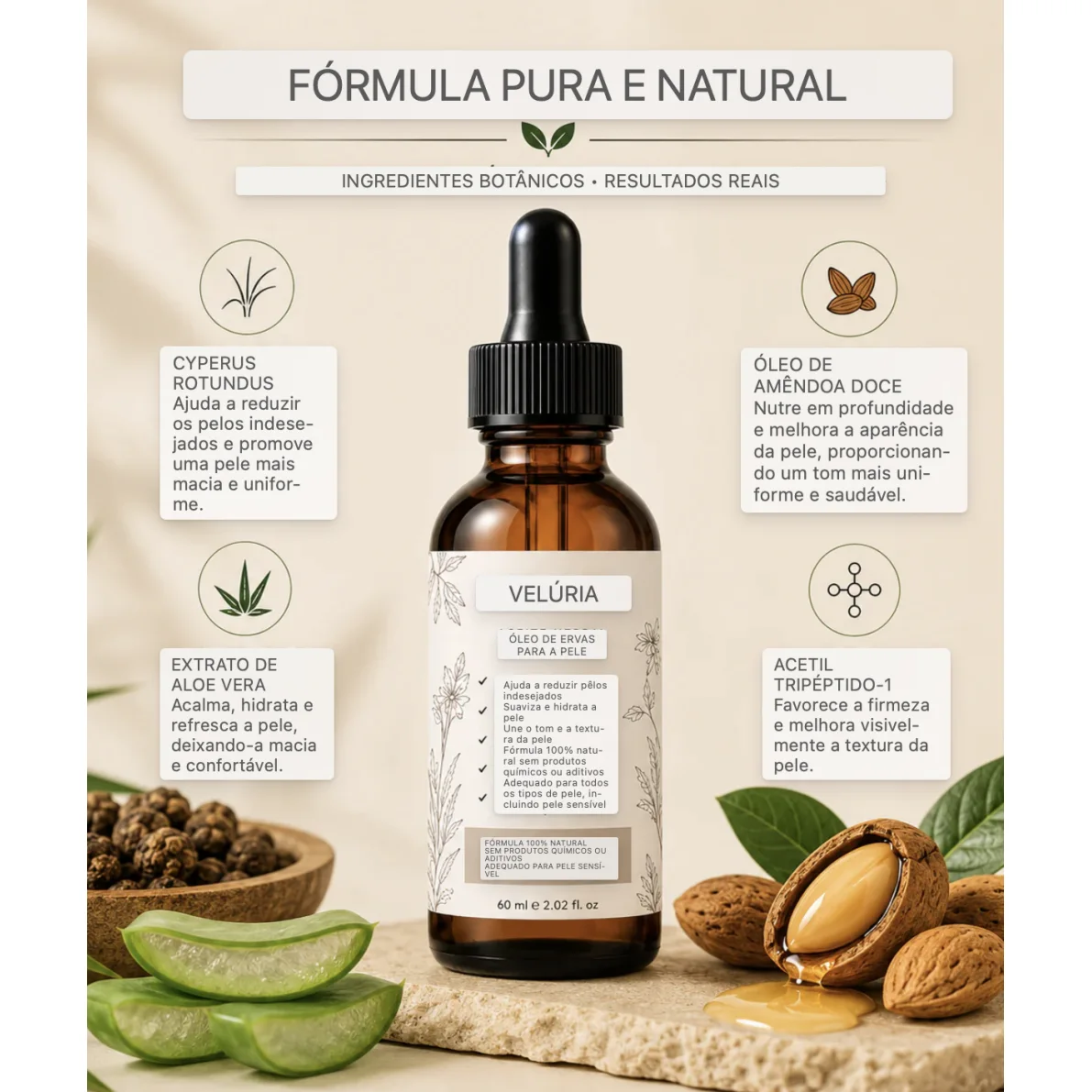 Óleo redutor de pelos faciais 4