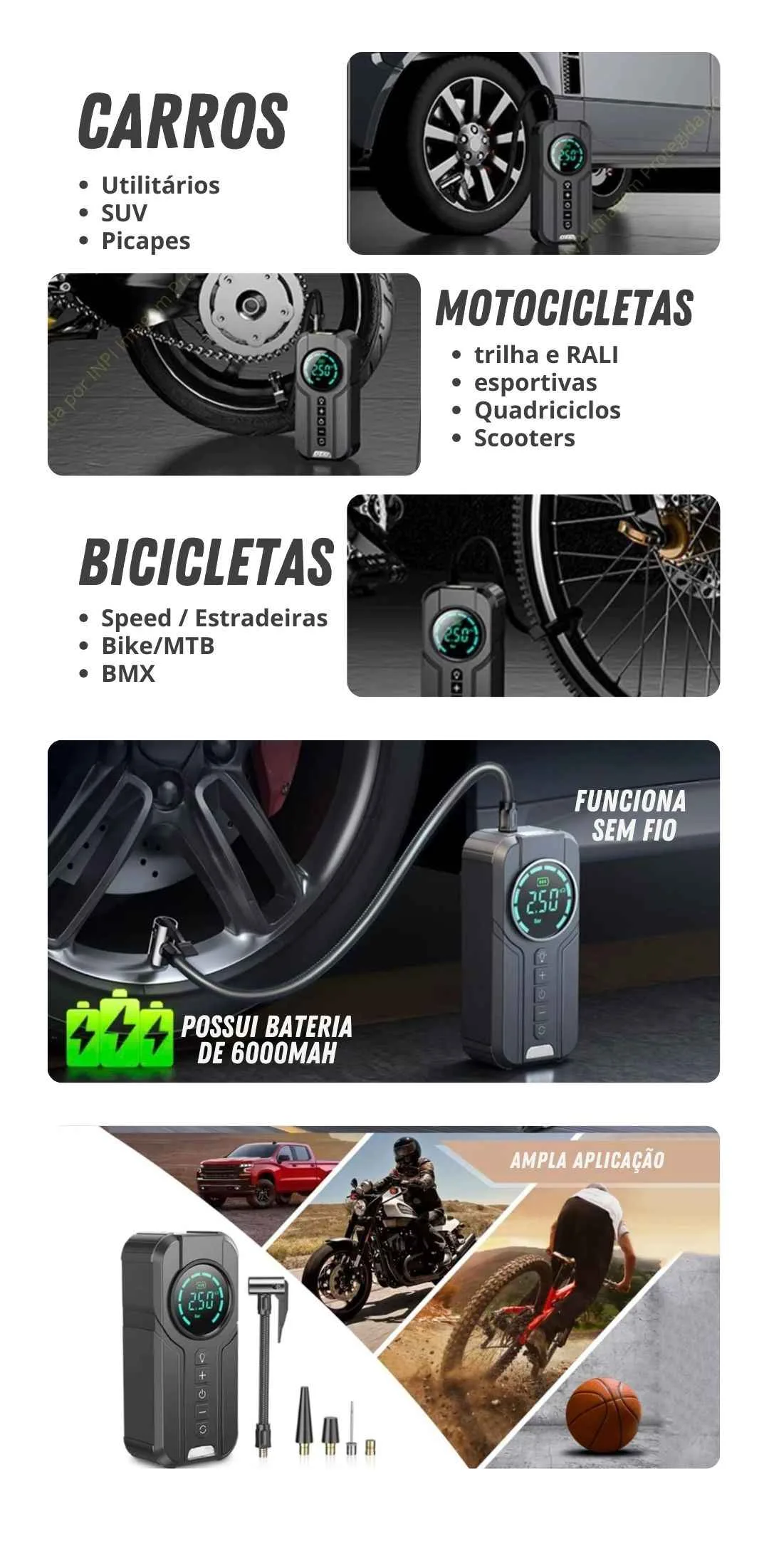 Power bank para carregar celular e notebook