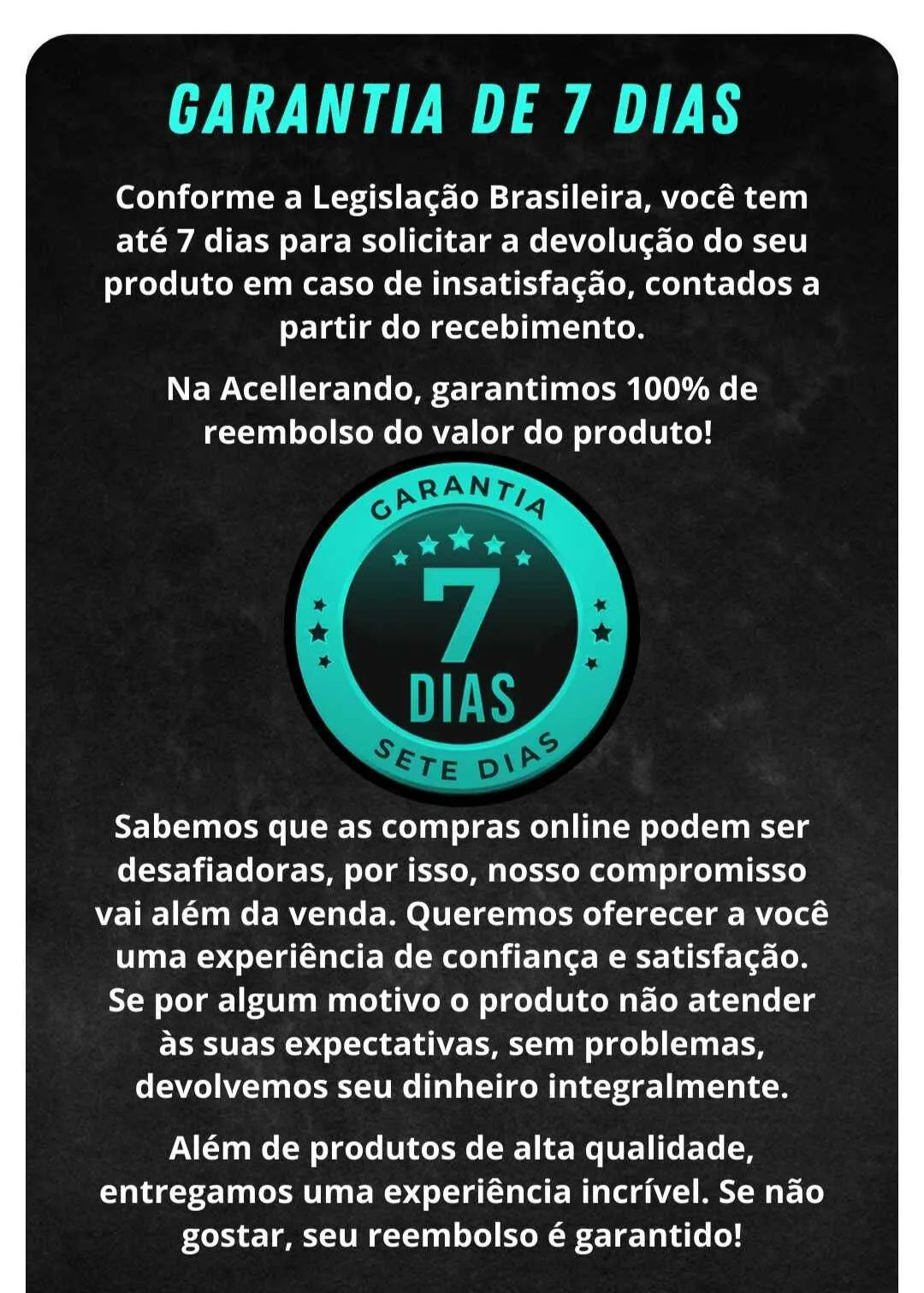 Itens inclusos e bolsa de armazenamento
