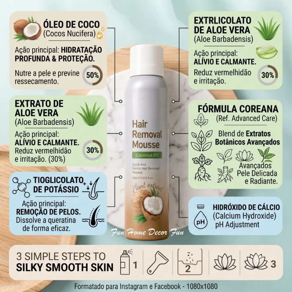 Spray depilatório mousse 5